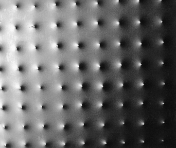 sculpture metal pimpled plate